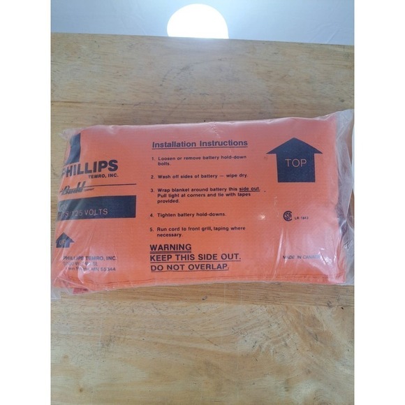 New in package Phillips Thermo Battery Warmer 50 watts/125 volts/28" long - Picture 2 of 4